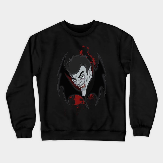 Vampire Madness Crewneck Sweatshirt by schockgraphics